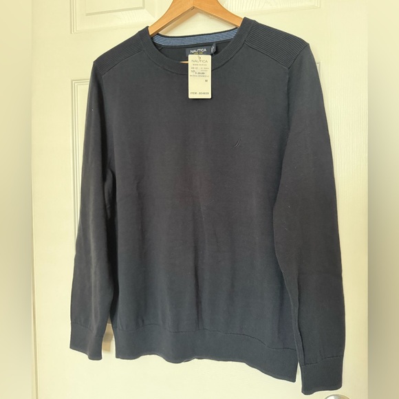 Nautica Other - Nautica Navy Blue Cotton Knit Crewneck Casual Sweater